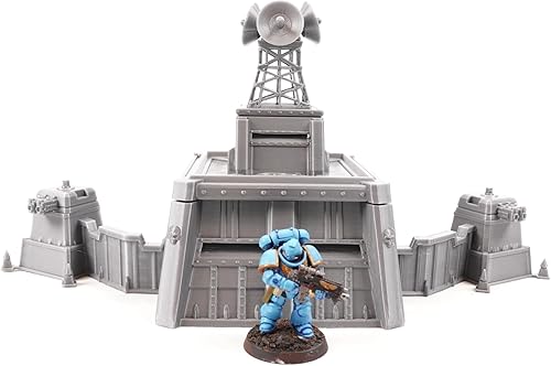 Miniatura 3 de Tabletop Terrain Fortificación blindada por escenario de guerra para juegos de guerra y juegos de rol Miniaturas de 1.102 in y 1.260 in