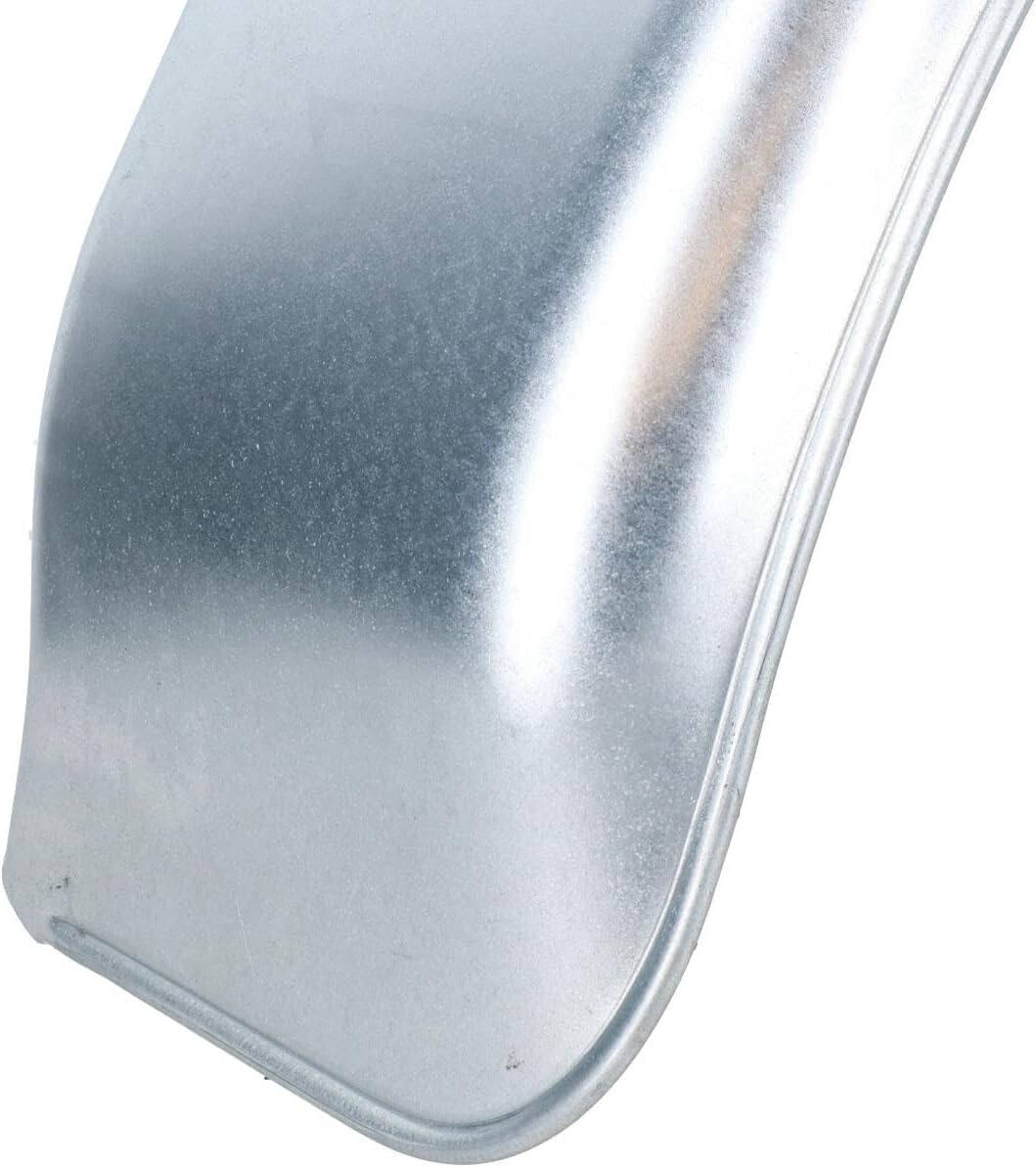 13" Metal Mudguards Fender (Pair) Offset Fit & Mud Guard Angle (Large) Brackets (4 Pack)