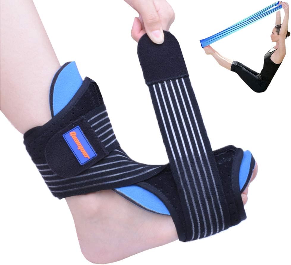 Plantar Fasciitis Night Splint Foot Drop Orthotic Brace for Sleep Support- Adjustable Dorsal Night Splint for Effective Relief from Plantar Fasciitis Pain, Heel, Arch Foot Pain Fits Right or Left Foot : Health & Household