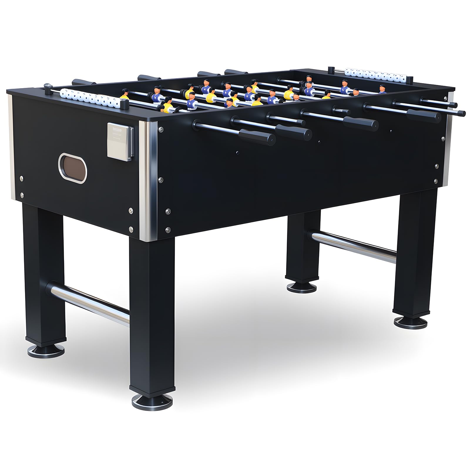 Photo 1 of Rovibek Foosball Table, 55” Large Size Soccer Game Tables for Adults, Table Games Includes 2 Foldable Cup Holders & 4 Balls, Perfect for Parties, Family Night, Game Room