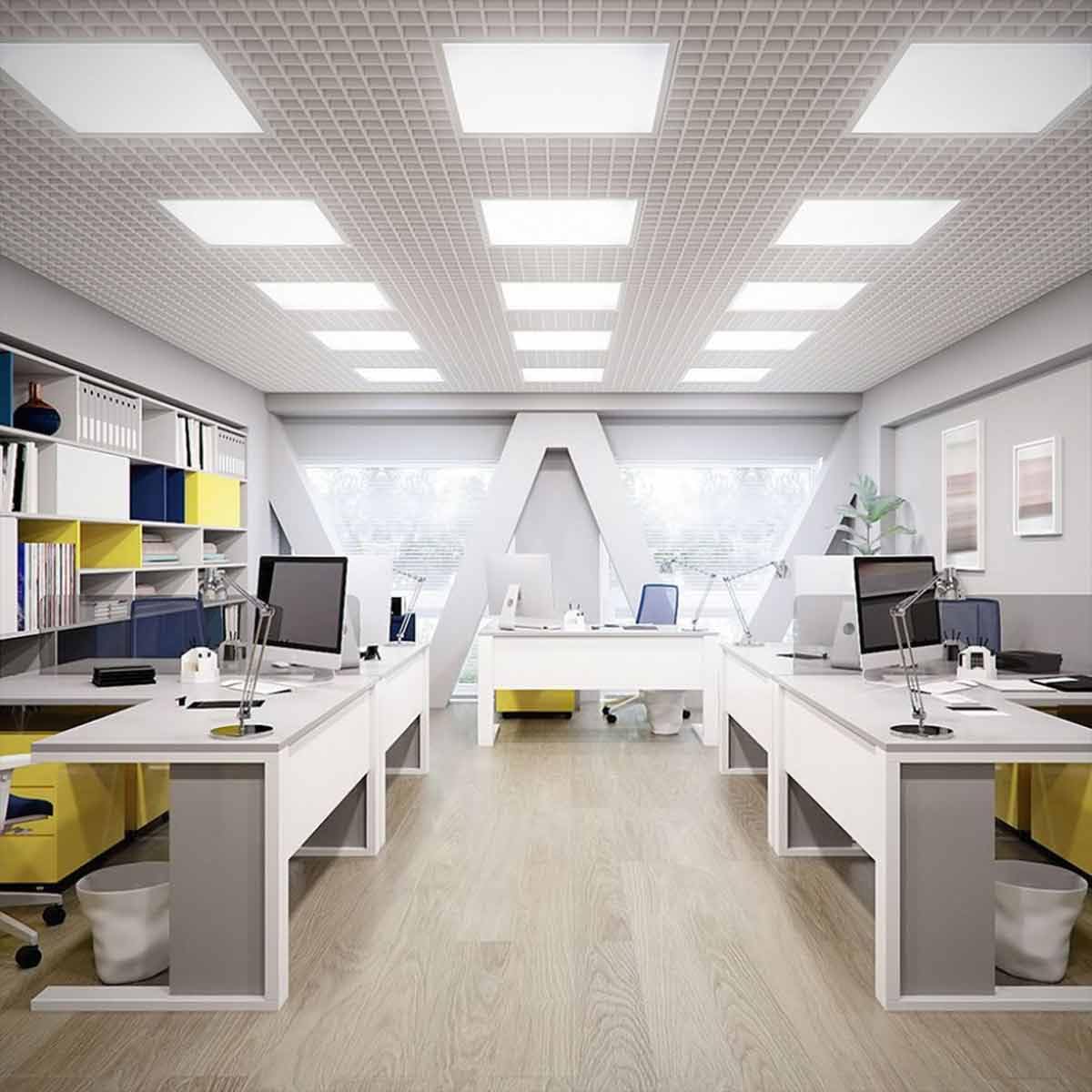 Pannello Led 60X60, Pannello Da Incasso, 36W 4320lm 120LM/W Angolo 110°, Illuminazione Commerciale Per Uffici negozi ospedali ect. (2, Bianco Freddo 6400K)
