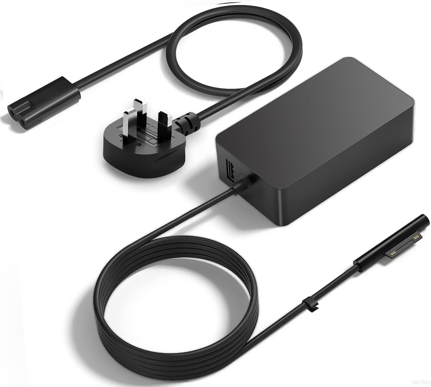 65W Surface Pro Charger for Microsoft Surface Pro 11 10 9 8 7+ 7 6 5 4 3 X, Surface Book 3 2 1, Surface Laptop 5 4 3 2 1, Surface Go Tablet, Support 44W 36W with USB Charging Port