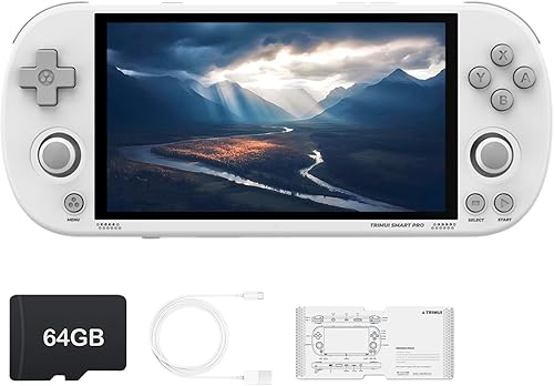 Miniatura 1 de Trimui Smart Pro - Consola de juegos portátil de 4.96 pulgadas, sistema Linux con procesador Allwinner A133P integrado, tarjeta TF de 64G, color