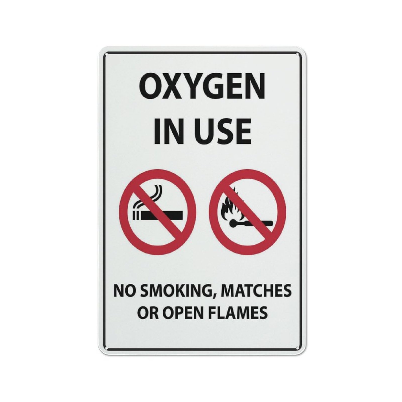 Street Sign Metal Tin Signs Oxygen In Use Retro Vintage 8"x12" Metal Tin Sign - Wall Decor for Home Kitchen, Bar, Pub & Restaurant