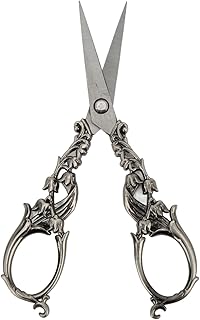 Näh Schere,Vintage Stil Stickschere,Edelstahl Scharfe Spitze Nähen Schere 14,5 cm/5,7 Zoll für Stickerei, Handarbeiten, Nä...