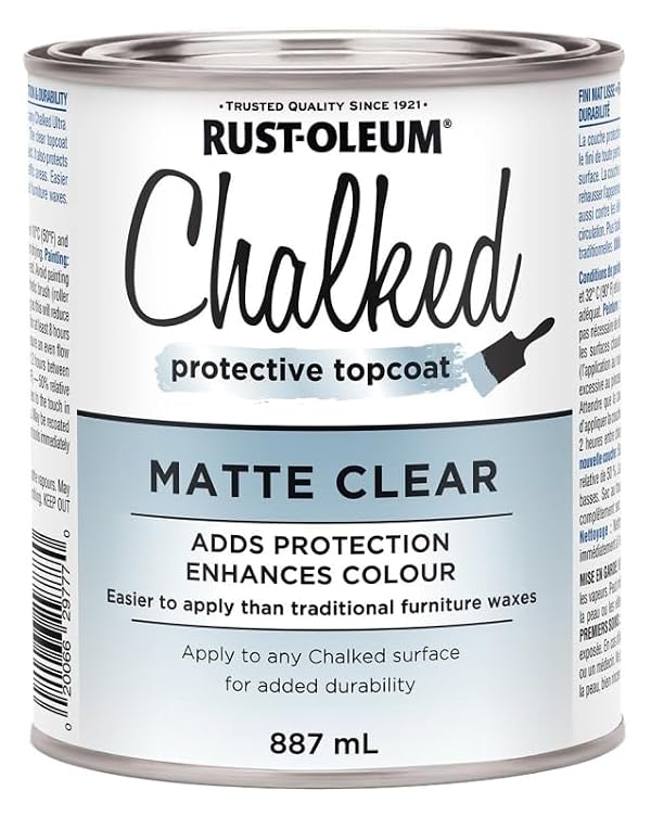 Rust-Oleum Chalked Protective Topcoat in Clear, 887 mL by Rust-Oleum - Used condition - CA$40.64
