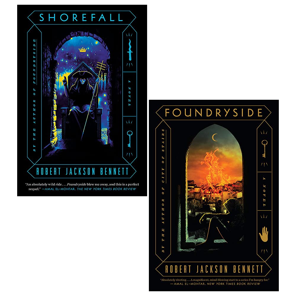 Founders Trilogy Series 2 Books Collection Set by Robert Jackson Bennett (Foundryside, Shorefall) Paperback – January 1, 2021