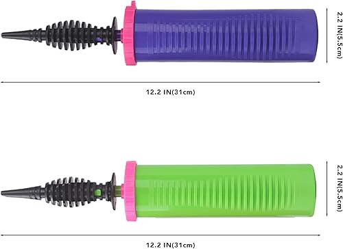 Miniatura 3 de Bomba de globo de mano bidireccional de doble acción inflador de globo de bombeo para globo de látex de aluminio