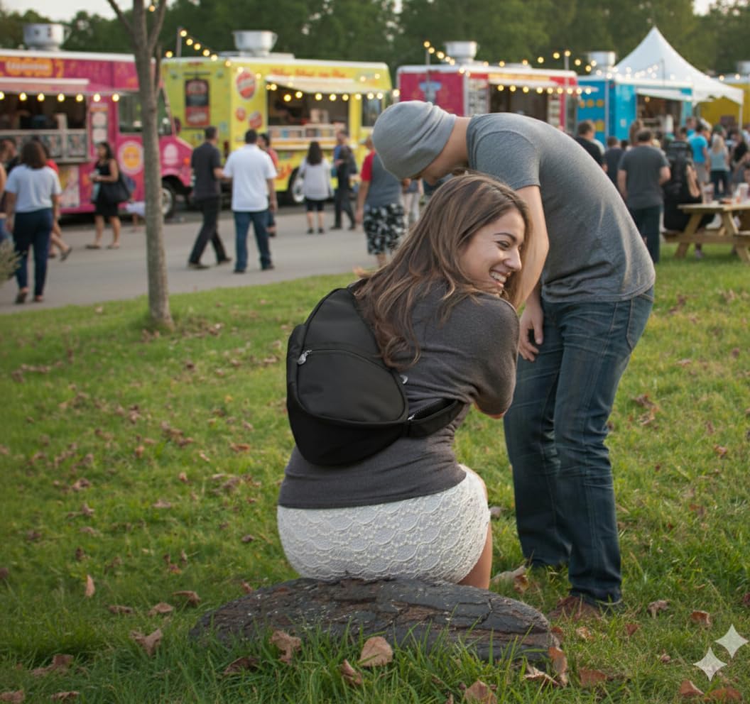 AmeriBag 15" Microfiber Healthy Back Bag Ergonomic Crossbody Sling for Everyday Use, Travel & Walking Comfort - Image 3