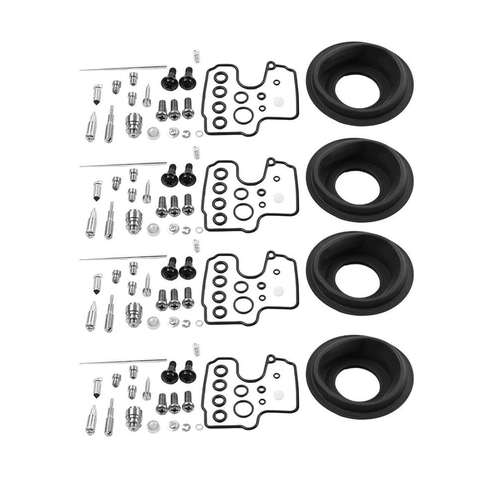4 Juegos Juntas Kit Reparación Carburador Motocicletas Para Yamaha YZF-R1 1998-2001