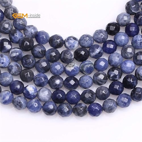 Miniatura 319 de GEM-Inside Red Orange Carnelian Gemstone Loose Beads Natural Energy Power Beads for Jewelry Making Round Faceted 8mm 15