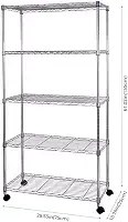 Estante de Aço Cromado 5 prateleiras - encaixáveis e reguláveis