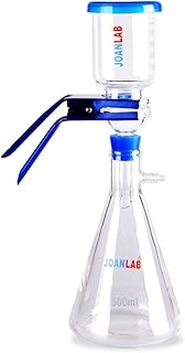 Laboratory Vacuum Filtration Distillation Apparatus | 500mL Filtering Flask | 300mL Graduated Funnel | 1 Yr. Warranty