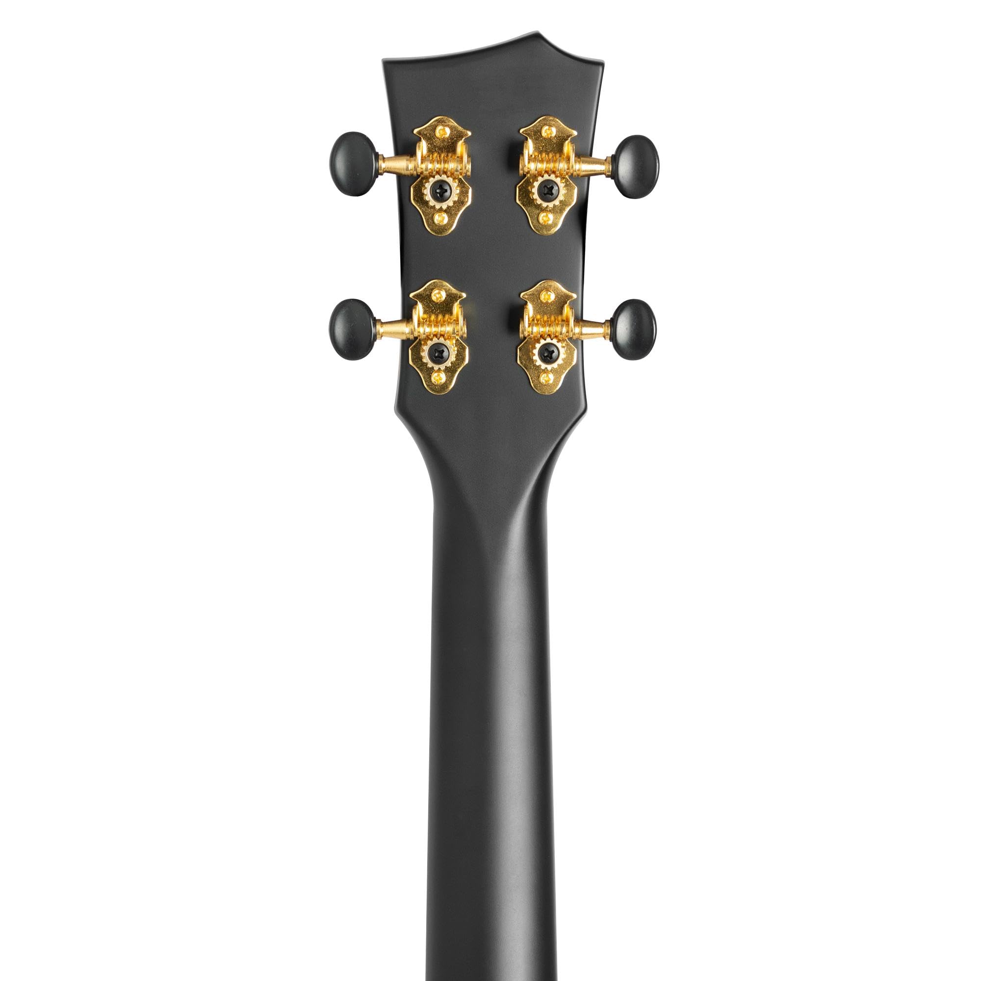 CASCHA Konzert Ukulele Set aus Kohlefaser I Carbon Ukulele Starter Kit mit 3 Plektren Tasche Gurt I Ukulele Set Fluorcarbon Saiten I Kleine Hawaii Gitarre für Anfänger Fortgeschrittene I Schwarz