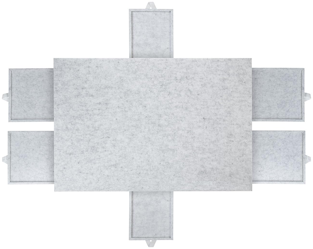 infactory contenitore: Base inclinabile per puzzle., grigio chiaro, con 6 scomparti estraibili, per puzzle fino a 1.000 pezzi (board, piano)