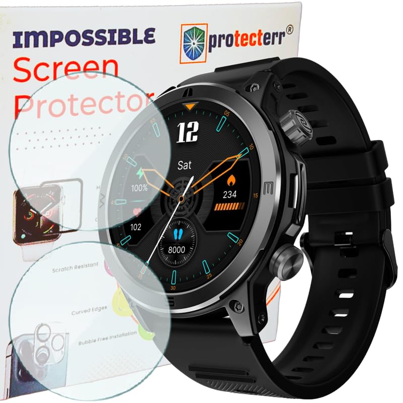 Image of 2-Pack| Screen Protector /Guard for Noise Endeavour Rugged 1.46 inch Smartwatch -Not A Tempered Glass