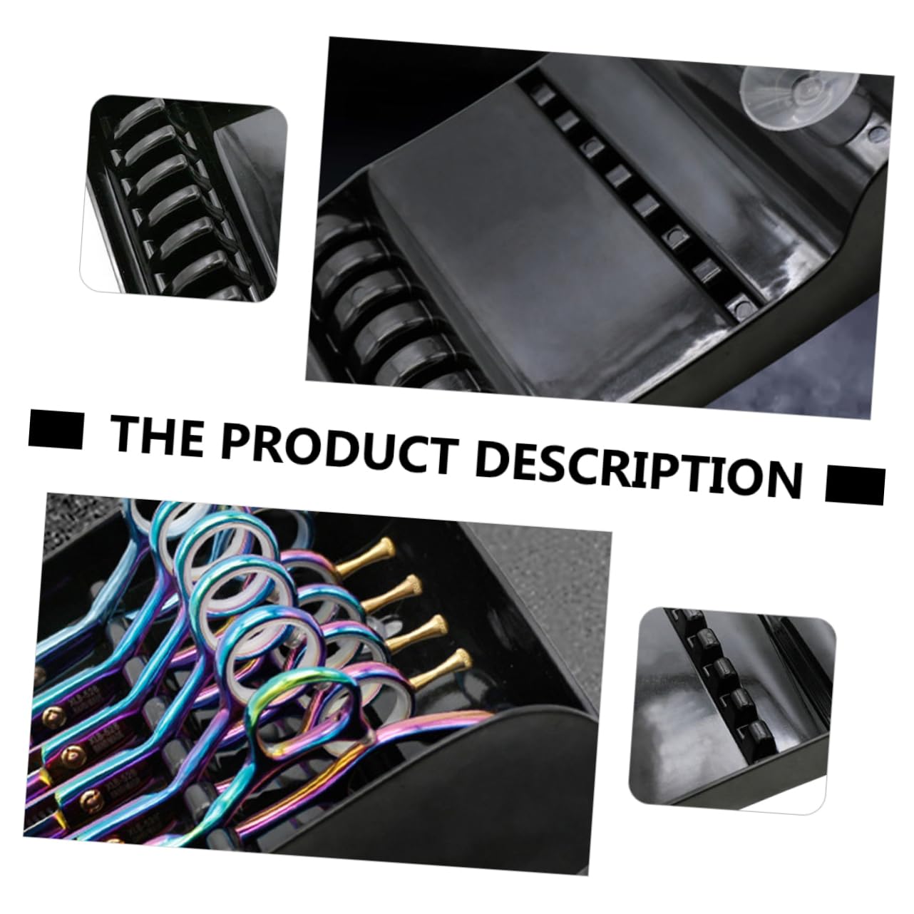 FRCOLOR Hair Dressing Tool Organizer Scissors and Shears Storage Box Home Salon