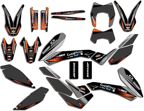 Graphics Kit Decals Stickers Compatible with 2008 2009 2010 2011 KTM 690 SMC R and Free Custom Number