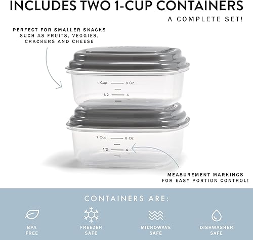 Miniatura 5 de Foundry by Fit + Fresh, Thayer Bolsa de almuerzo aislada con 2 recipientes de alimentos, lonchera reutilizable para niños y mini bolsa de