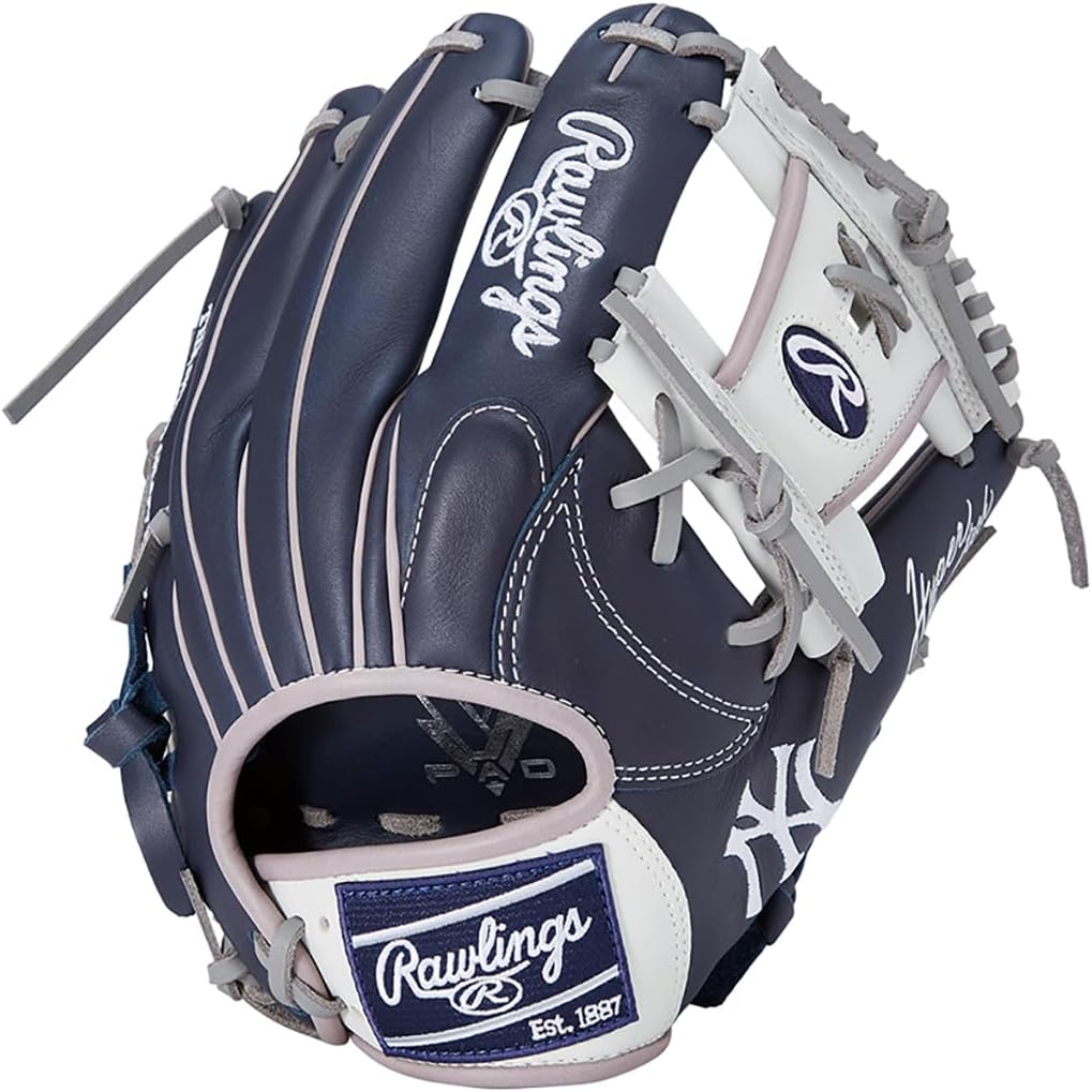 Rawlings Baseball Glove Soft Adult Hyper TECH MLB Team Major League Baseball Team GR5HTMN62 [Infielder] Size 11.25 *for Right Throwing (Worn on Left Hand)