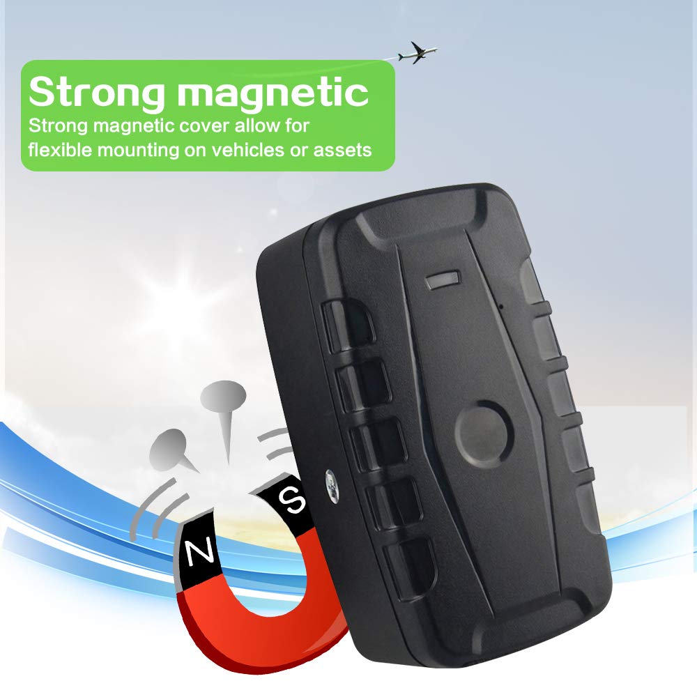 Localizzatore GPS per Auto GPS Car Tracker, Winnes 20000mAh Impermeabile GPS Tracker APP Senza Abonamento con Funzioni di Allarme Geo-fence Anti-Theft per Auto,Camion,Moto,Veicolo in Tempo Reale