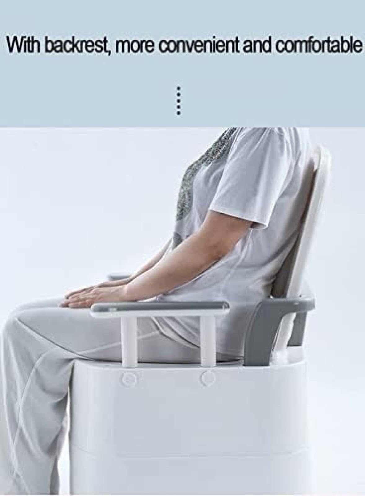 ホワイトポータブルトイレ アームレスト付き 楽天市場】アームレスト