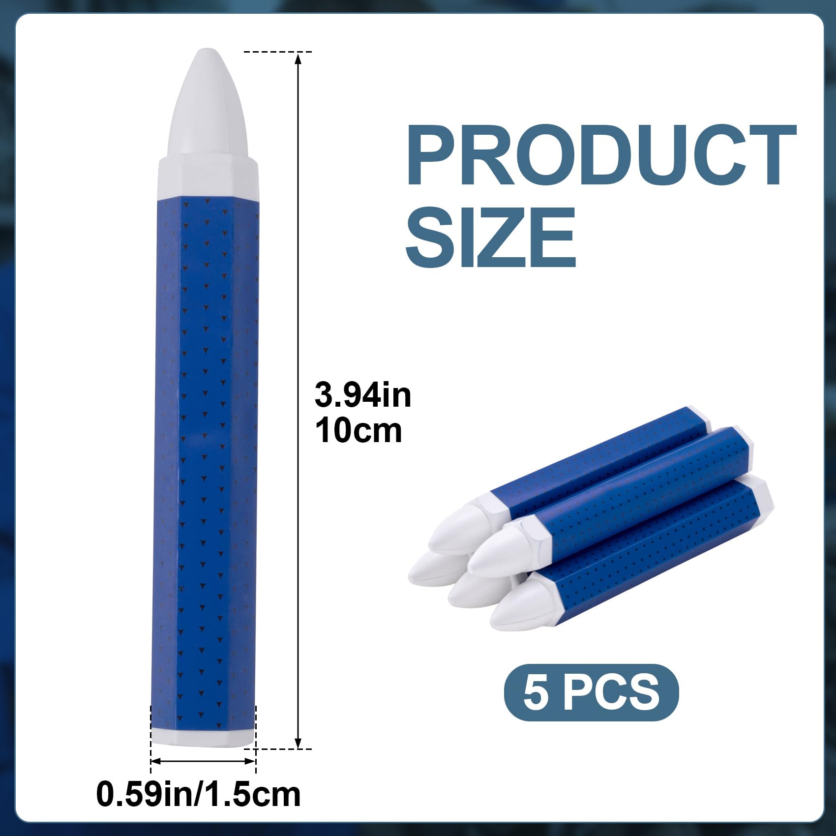 5 Pcs Tire Marker, White Tire Marking Crayons, 3.94"×0.59" — Amazon image 2