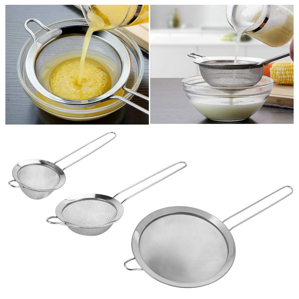 Set Di 4 Filtri Da Cucina Fine A 200 Maglie, In Nylon, Con Spazzola E Gancio, Colino Per Kefir, Caffè E Latte Di Soia