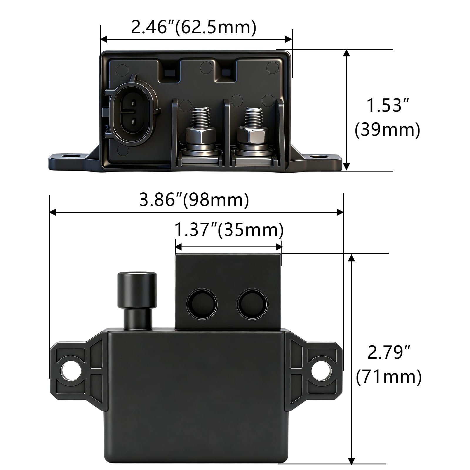 Paquete de 2 relés automotrices, V23132-A2001-A200, 12 V 150 A, SPST normalmente abierto, relé de arranque de relé de alta corriente (2)