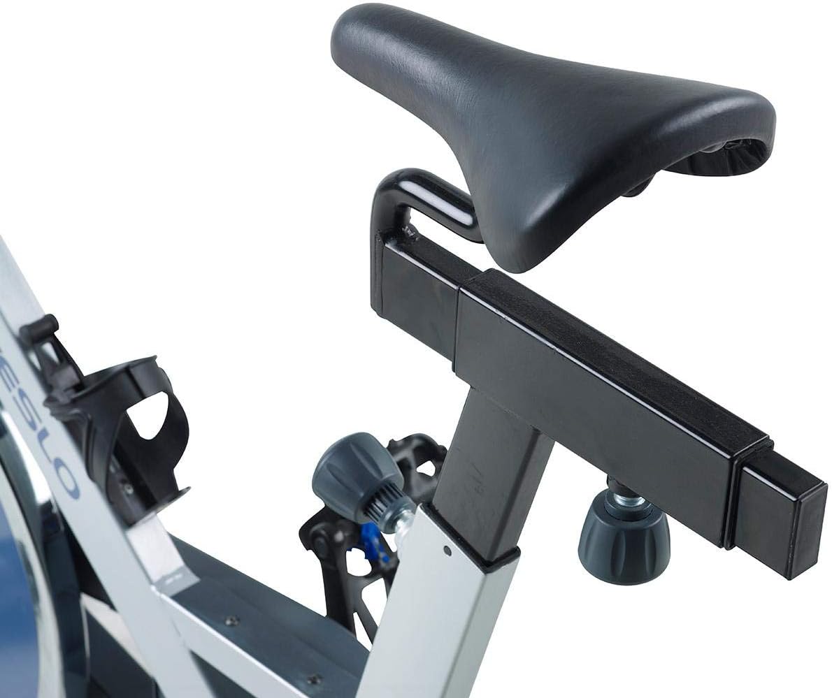 Detail of Weslo CST 4.4 Spinning Bike seat adjustment mechanism