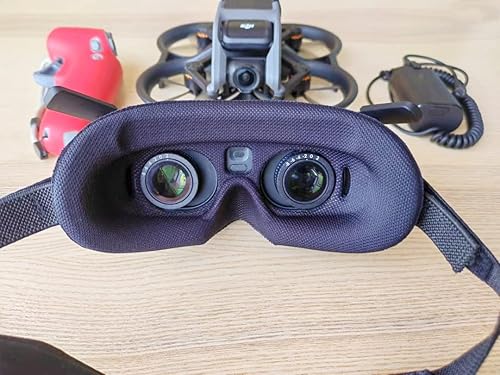 Miniatura 7 de Honlyn Máscara de esponjacubierta de protección para lentes DJI Avata 2 gafas de vuelo, máscara estéreo 3D cómoda (máscara negra + cubierta de