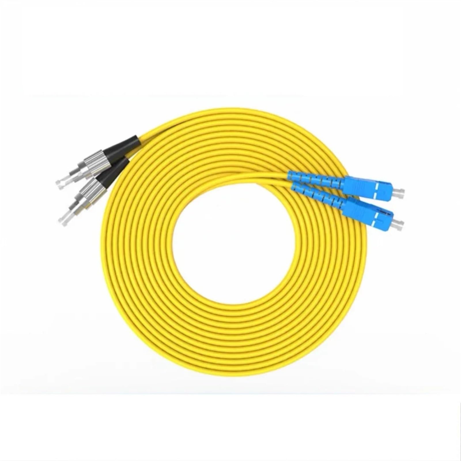 Światłowodowy kabel krosowy SC-FC jednomodowy dupleks pojedynczy tryb 10-100 m 3 mm 2 mm 50 m 1 szt