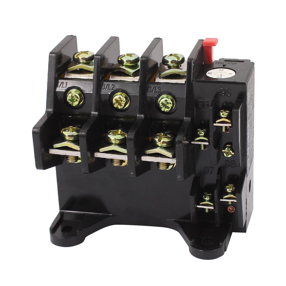 Gvbaepieo One Color Jr36-63 Ui 660V 20-32A Adjustable 3 Phase 1No 1Nc Thermal Overload Relay