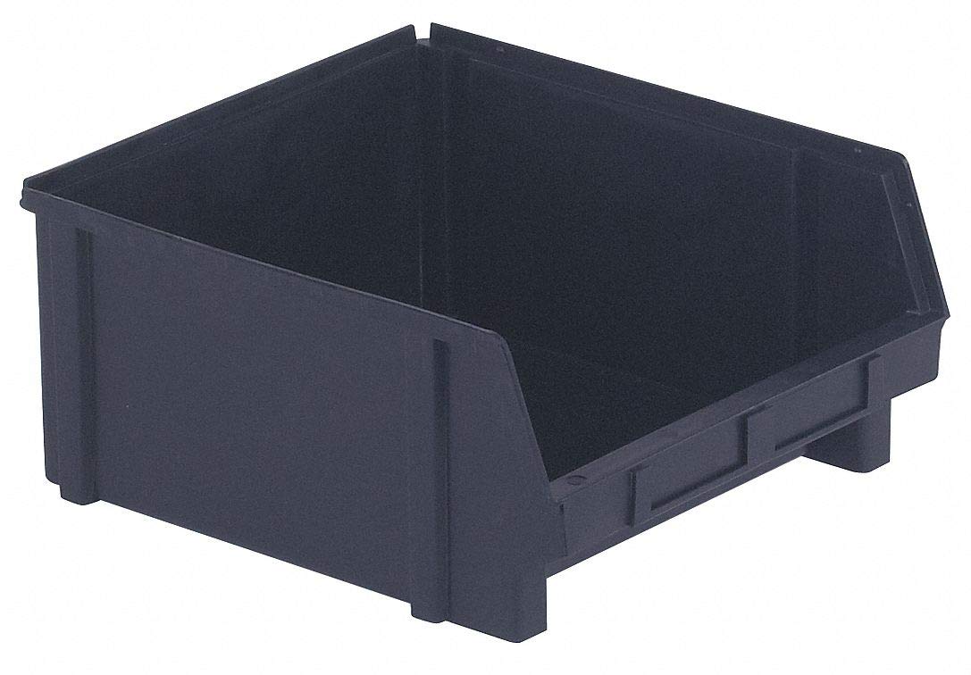 LEWISBins+ PB41-FXL ESD-Safe Part Bins, Black, 12.8