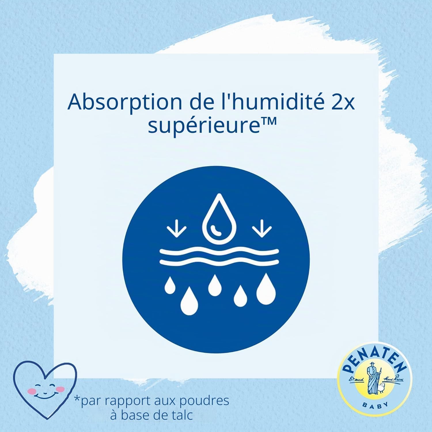 Penaten Poudre naturelle pour bébé avec aloe vera et vitamine E (1 x 100 g) - Protège les peaux sensibles, absorbe l'humidité et garde la peau sèche - 99% d'ingrédients d'origine naturelle