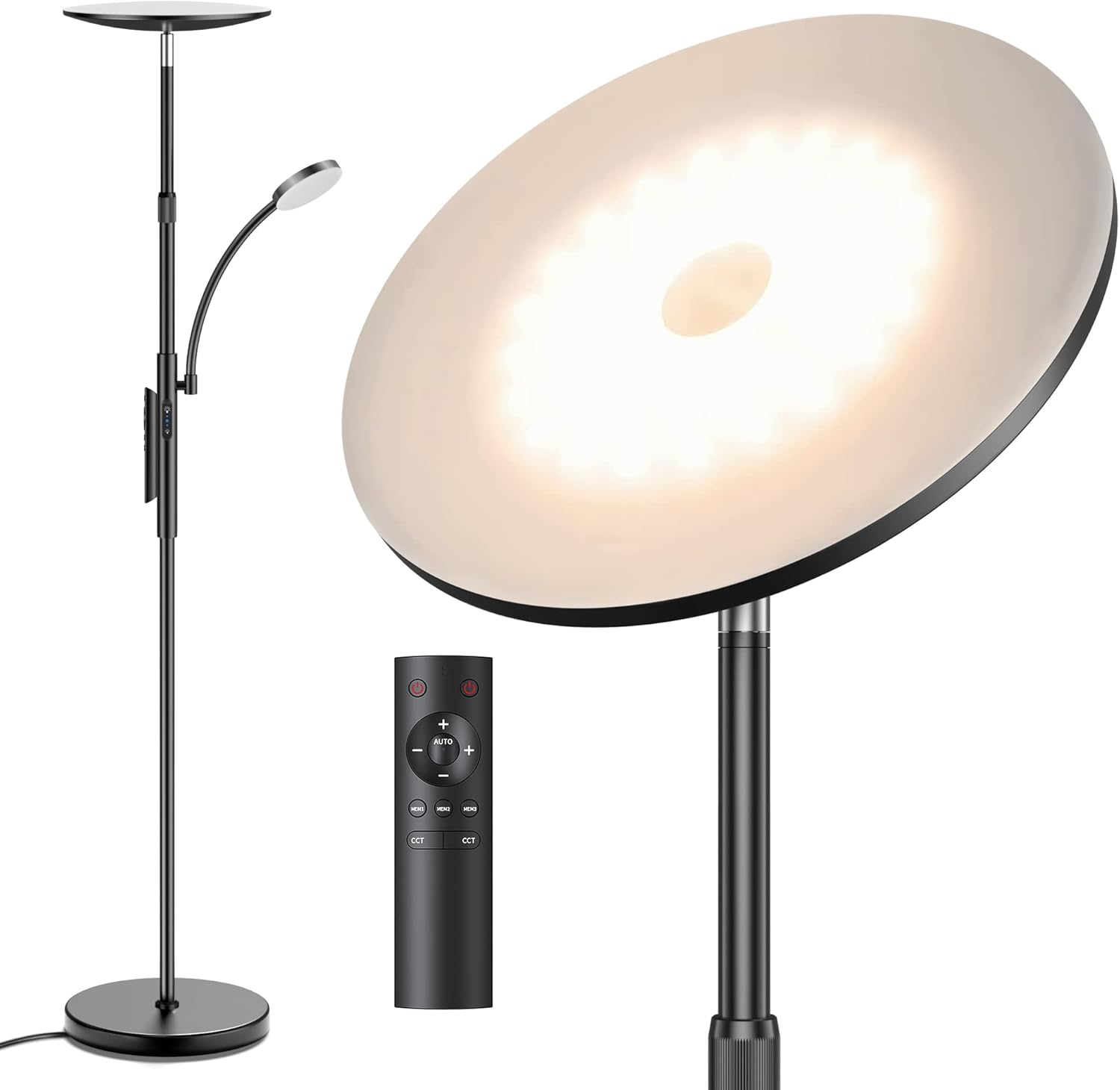 Buy Floor Lamps for Living Room, 30W Bright LED Floor lamp with 7W
