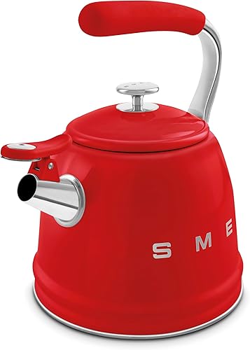 Miniatura 7 de SMEG Hervidor silbante retro para estufa - 2.4Q (rojo)