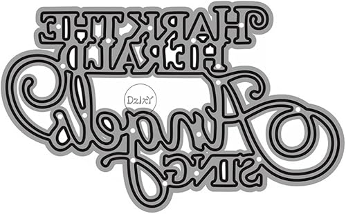 Vista 21 de DzIxY Troqueles de corte de metal con texto en inglés "I Love You" para hacer tarjetas, troquelados, troquelados, plantillas para máquina de álbumes