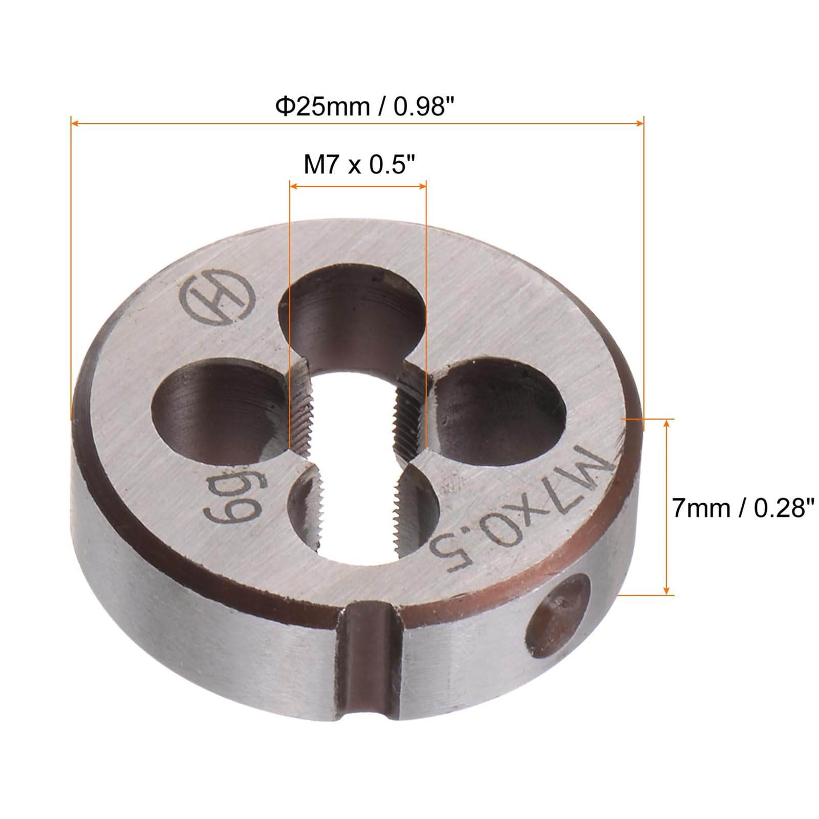 TA-VIGOR 1pc M7 x 0.5 Metric Adjustable Threading Die - Image 2