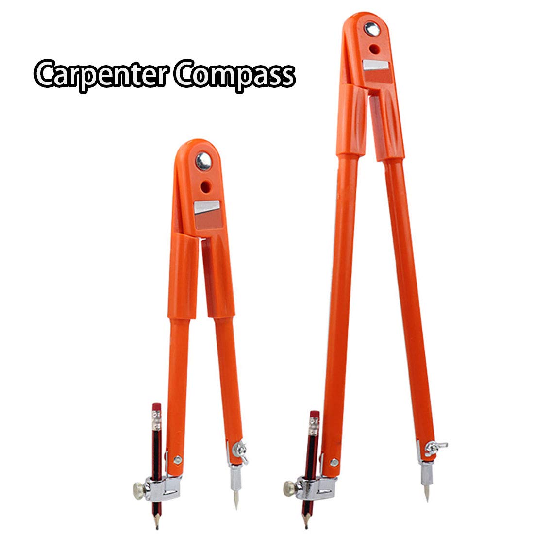 Compasso di precisione per carpentiere, 25 cm, regolabile, grande compasso di precisione per falegname, divisori regolabili di grande diametro, per marcatura e scrittura per la lavorazione del