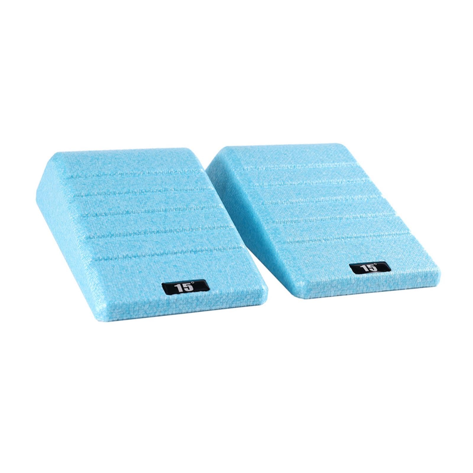 Pegciuho 2 Pieces Squat Wedge Block, Heel Raise, Incline Board, Multifunctional And Balance Board, Block, Blue