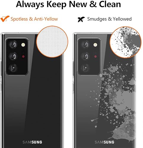 Miniatura 7 de SNOSHO Funda compatible con Samsung Galaxy Note 20 Ultra 5G, delgada, suave, de silicona flexible, antiarañazos, a prueba de golpes, para Galaxy