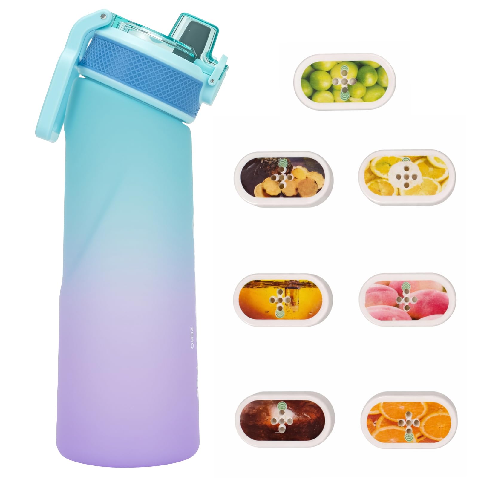 Air Borraccia Originale Up da 700ml, Tritan Starter Set BPA-Free, 0 Sugars with 7 Pods (blue)