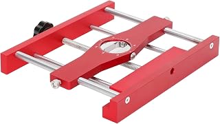 Dowel カムジグ 木工 穴 ドリル パンチ ポジショナー アルミニウム合金 2イン1 完全 正確なスケール 調節可能 ソケット付き ジョイナリーシステム