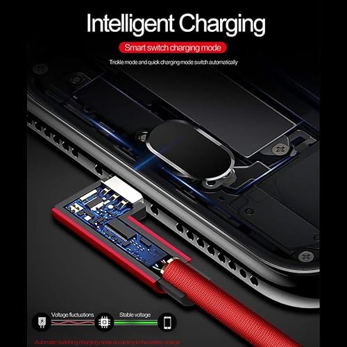 Miniatura 4 de Cable USB de ángulo de 10 pies compatible con Amazon Kindle Fire HDX 8.9 (versión 2013), 7 (versión 2013), HD 7 (versión 2013), HD 8.9 (versión