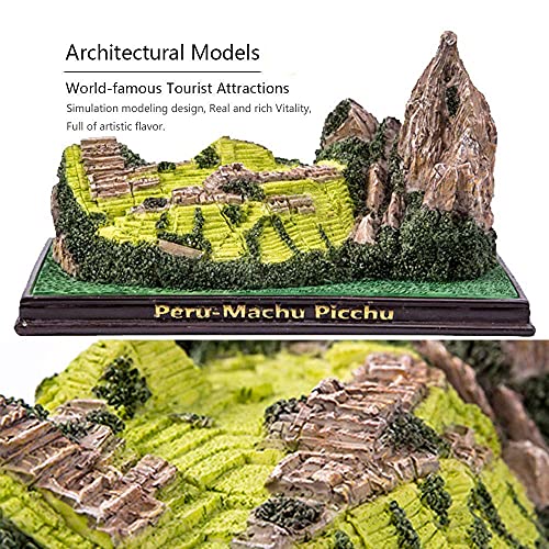 Estatua decorativa Machu Picchu de resina pequeña miniatura 5