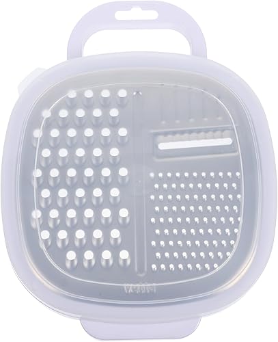 Miniatura 9 de Amosfun Rallador de queso portátil con cubierta de protección y gancho, herramienta trituradora de verduras multifuncional, suministro de cocina