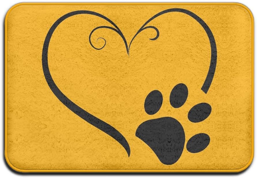 FACAIM Door Mat Paws Footprints Clean Machine High