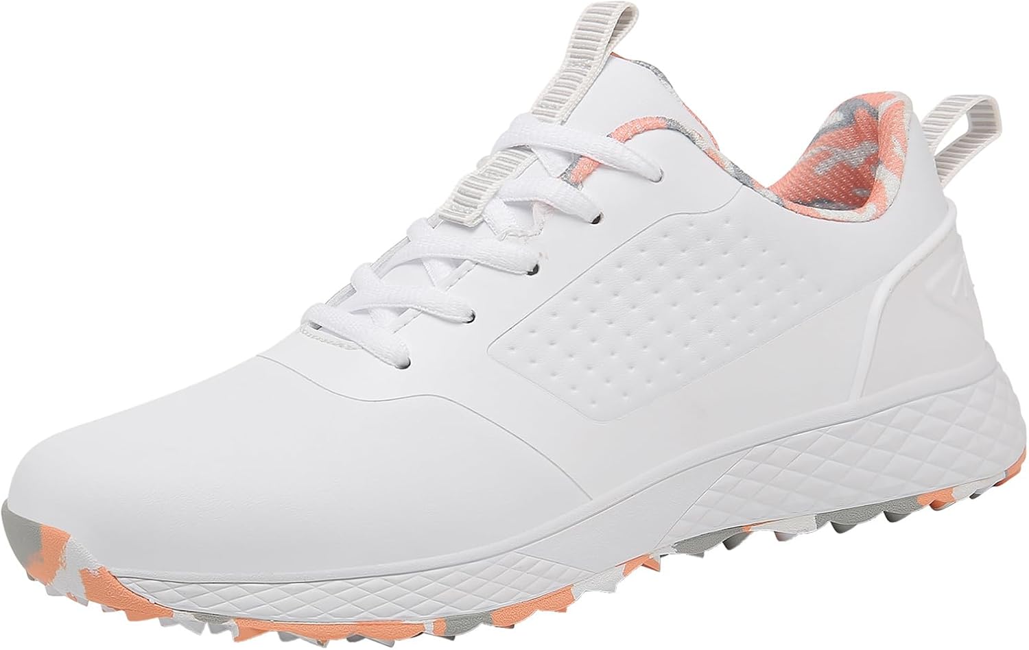 JiuQing Women's Golf Shoes Spikeless Outdoor Anti Slip Walking Footwears Waterproof Comfortable