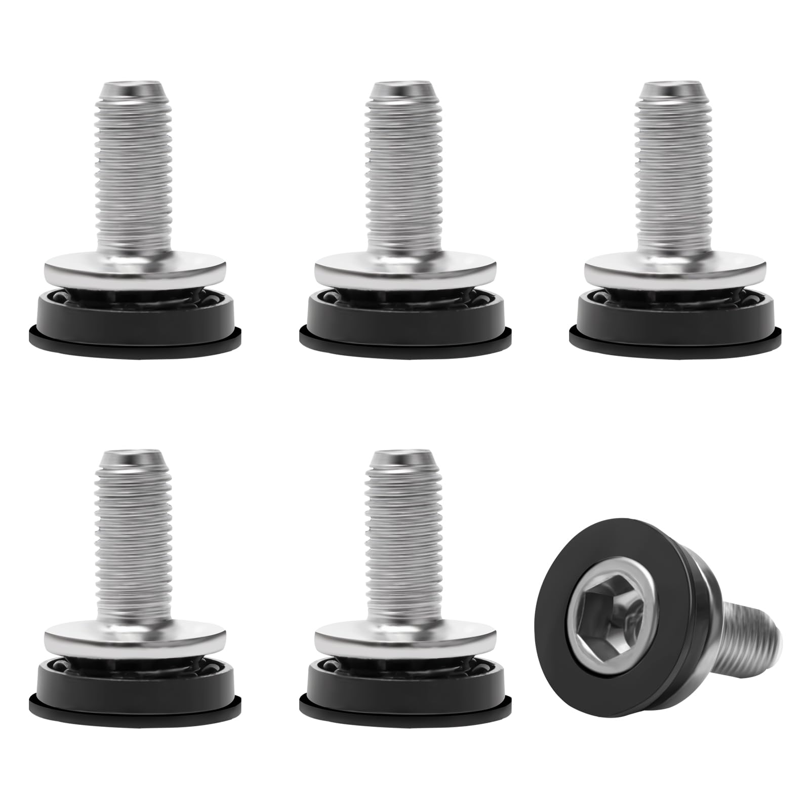 Darlingao Bike Hex Crank Arm Fixing Bolts, Crank Arm Bolt 8mm, Bike Crank Bolts, Bicycle Crank Screw, Bike Crankset Bolt, Bicycle Bottom Bracket Axle